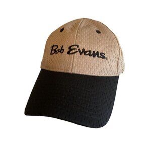 Gray Bob Evans Restaurant Uniform Adjustable Hat Cap